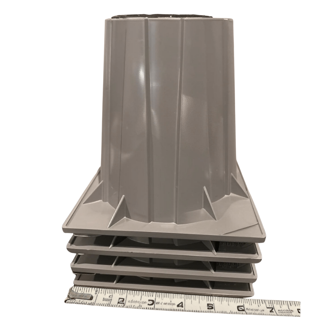 Heat Pump Riser, 6 In., Gray (2pk)