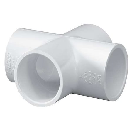 Schedule 40 PVC Pipe Slip x Slip x Slip x Slip Cross Fitting (2" Dia.) - 420-020