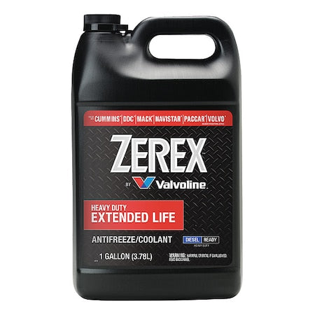 Zerex Extended Life Red Heavy Duty (HD) Concentrate Antifreeze/Coolant 1 GA, Case of 6