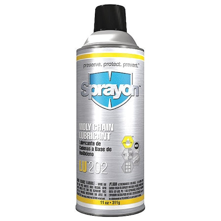 Sprayon/ LU202 Moly Chain Lubricant 11 oz Aerosol, SKU #S00202000
