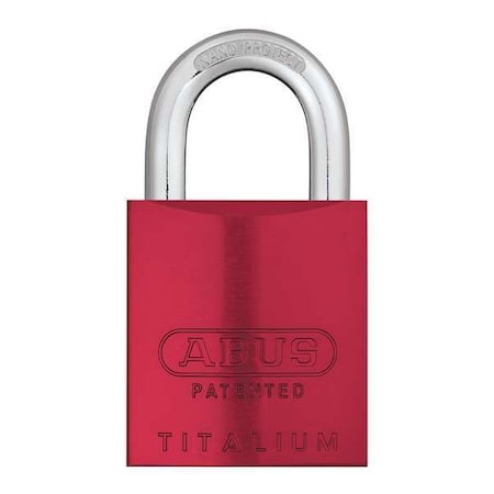 ABUS 83AL-IC/40HB38 Small Format Rekeyable Padlock Aluminum Body with 1 1/2" Shackle, Red