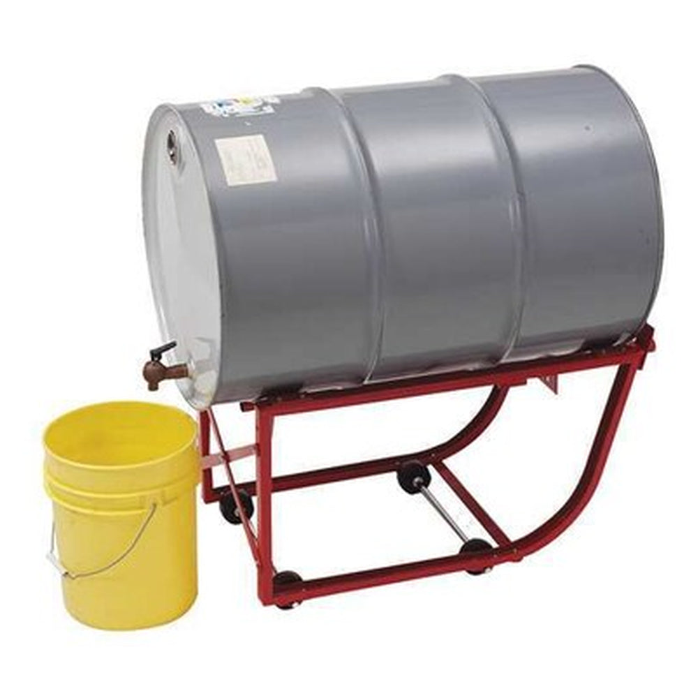 Dayton 55-Gallon Heavy Steel Drum Dispensing Cradle with 4 Wheels (600 lb Capacity) - View 2 (H0932136)
