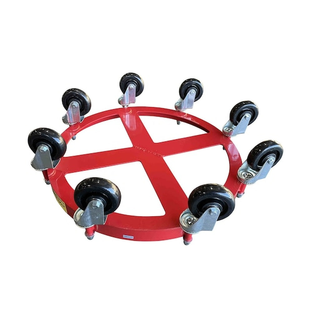 Pake Handling Tools 55-Gallon Heavy-Duty Steel Drum Dolly with 8 Phenolic Swivel Casters (2,000 lb Capacity) - View 6 (H111632692)