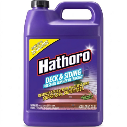 Deck & Siding Pressure Washer Detergent, Mildew & Dirt Stain Remover - 1 Gallon