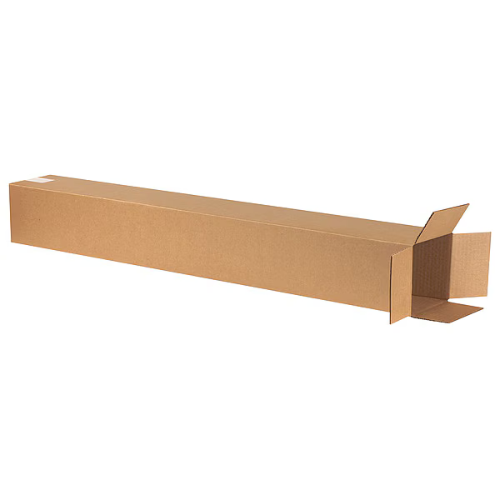 Corrugated Shipping Boxes, 6 x 6 x 48 inches, 25-Pack