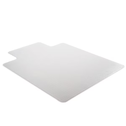White office mat on a white background