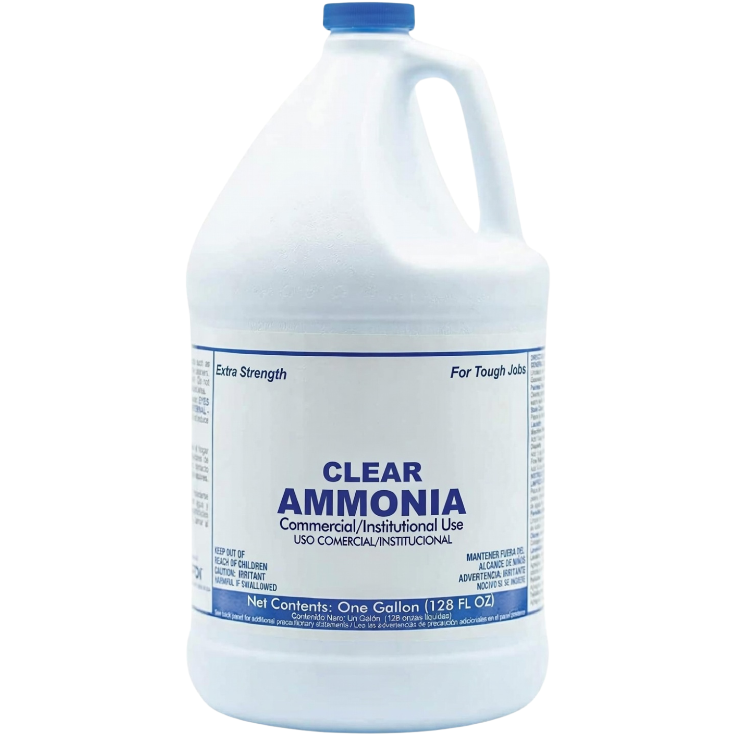(4 Gallons) Clear Ammonia Cleaner Liquid, Multi-Surface Cleaning Solution | Removes Grease, Hard Water Stains and Odors - Multipurpose Kitchen Bathroom and Commercial Use - 1 Gallon, 4 Pack