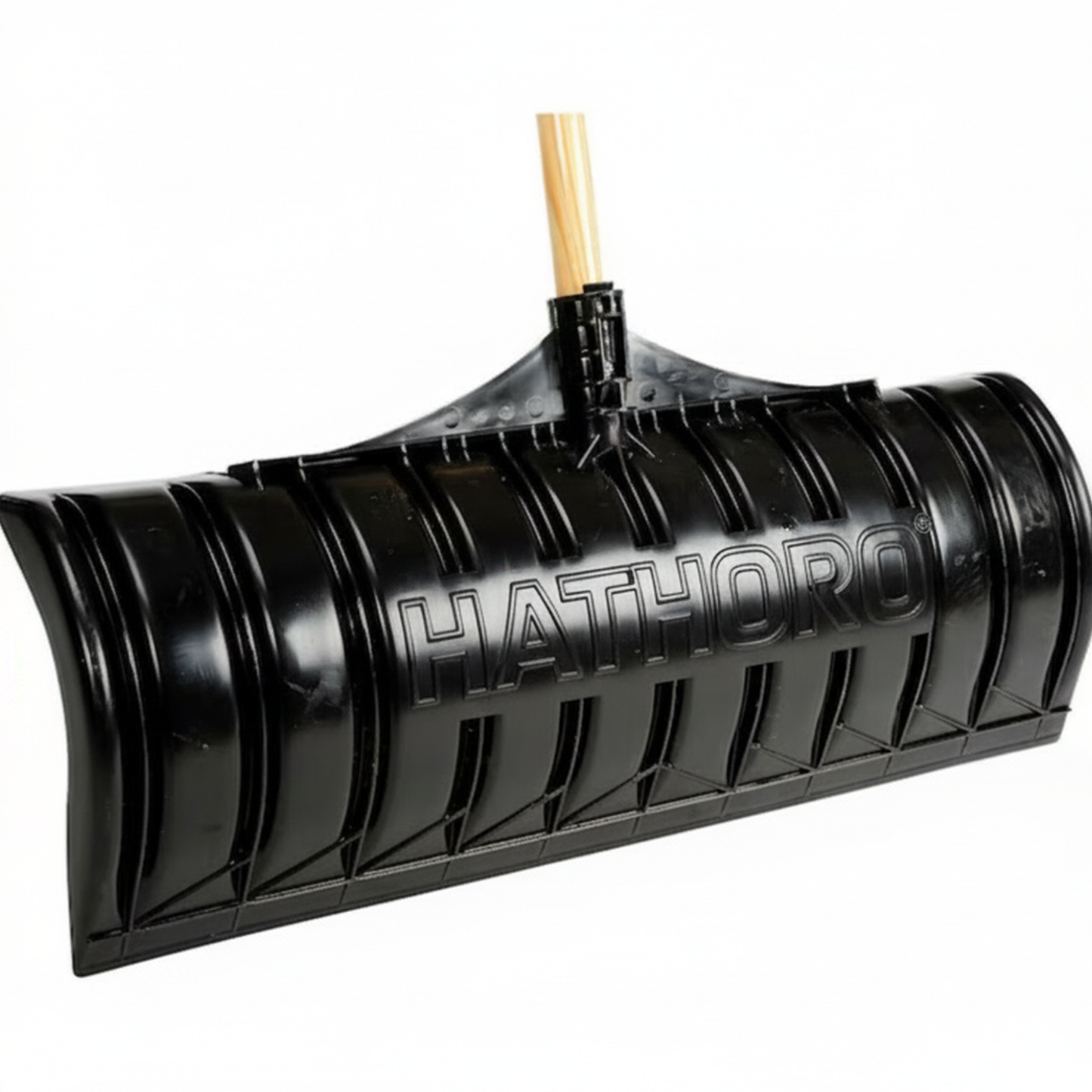 Snow Shovel with 24-Inch Wide Poly Blade, 45-Inch Wood Handle