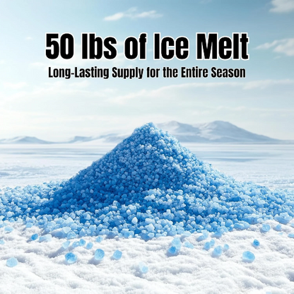 Ice and Snow Melter | Effective to -8°F, Blue (50 lbs)