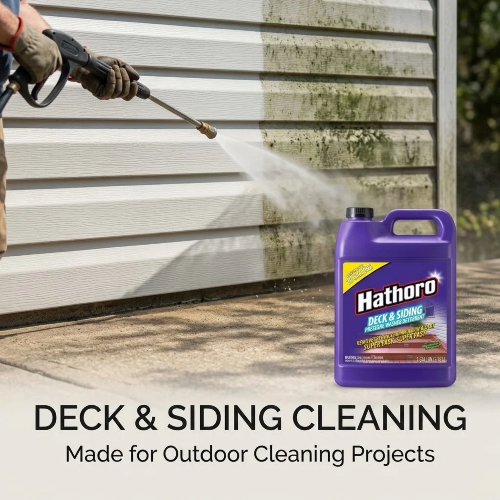 Deck & Siding Pressure Washer Detergent, Mildew & Dirt Stain Remover - 1 Gallon