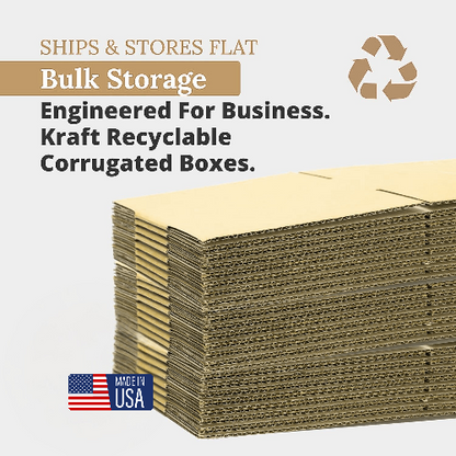 4x4x60 Tall Corrugated Shipping Boxes (25-Pack)