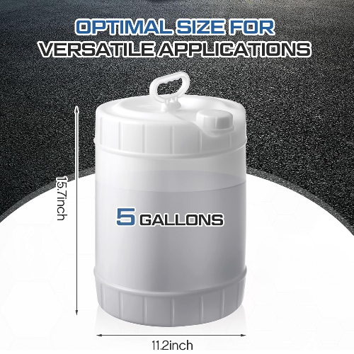 5 Gallon HDPE Oil Storage Container Automotive, Translucent