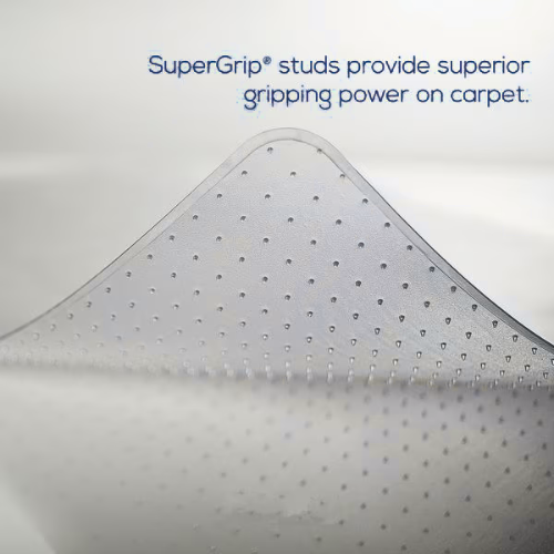 Low/Medium Pile Carpet Office Mat Chair Mat | Traditional Lip (45" x 53")