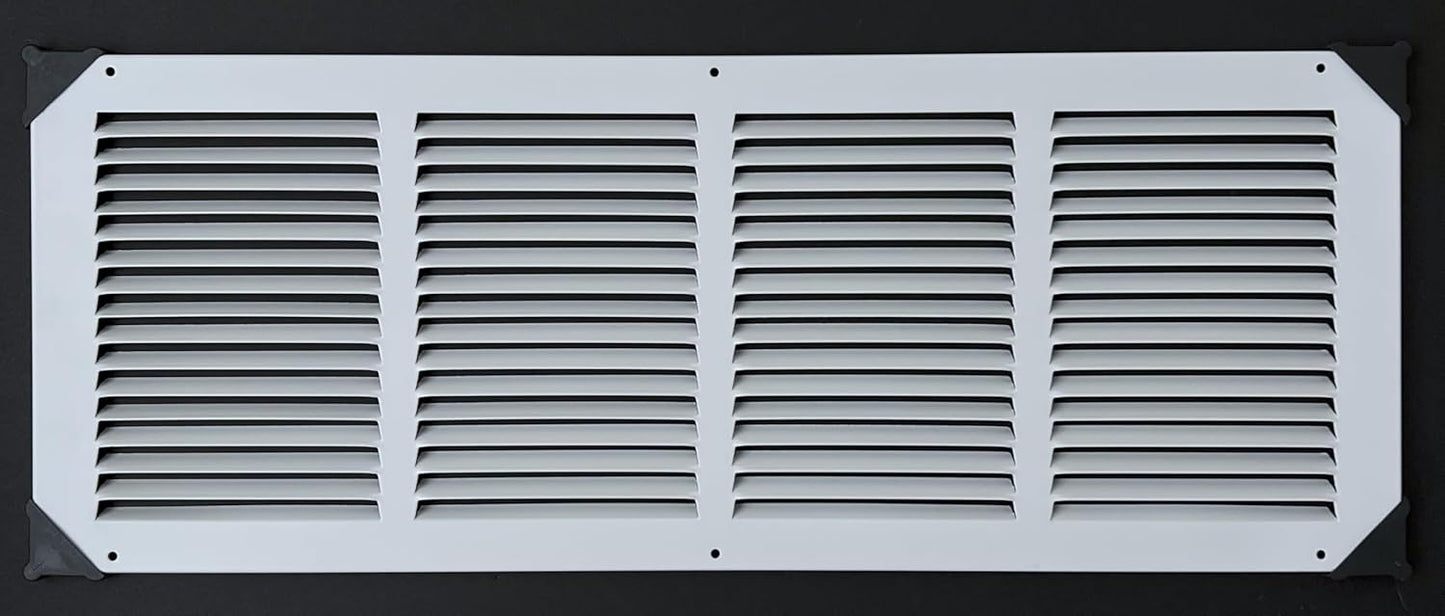 24"W x 8"H [Duct Opening Size] Steel Return Air Grille