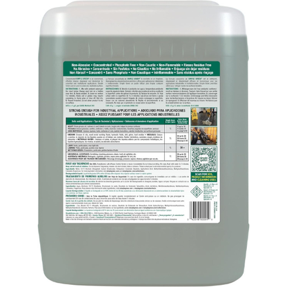 5 gal Pail, Industrial Cleaner/Degreaser, Concentrated Liquid