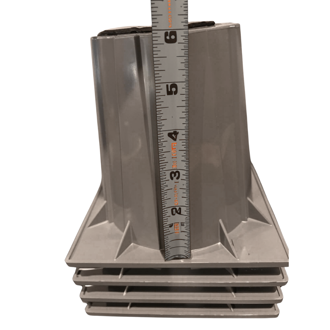 Heat Pump Riser, 6 In., Gray (2pk)