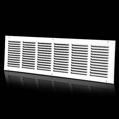 30"W x 8"H [Duct Opening Size] Steel Return Air Grille
