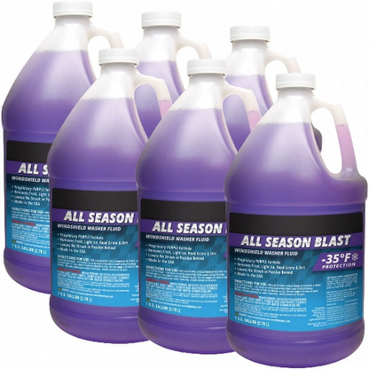 -35F All Season Blast Windshield Washer Fluid - Premium Winter Formula (6-Gallons)