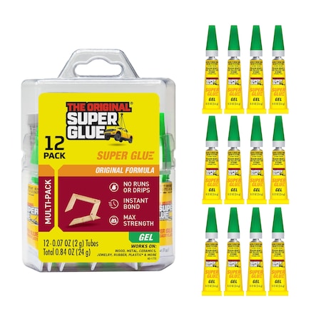 Super Glue Corp. 15185 Super Glue GEL Multi Pack- Pack of 12