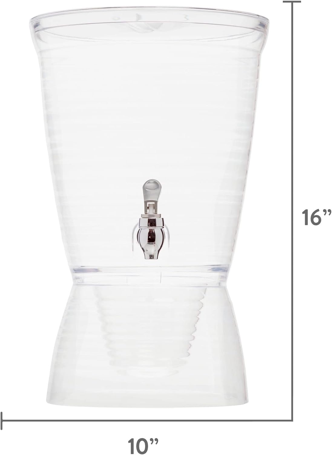 Bark Beverage Dispenser, 2.5 Gallon, Clear