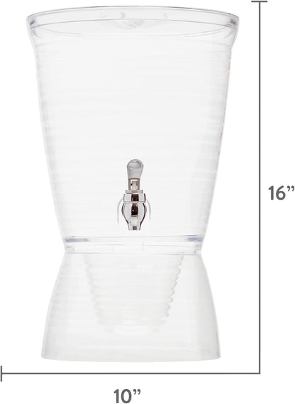Bark Beverage Dispenser, 2.5 Gallon, Clear