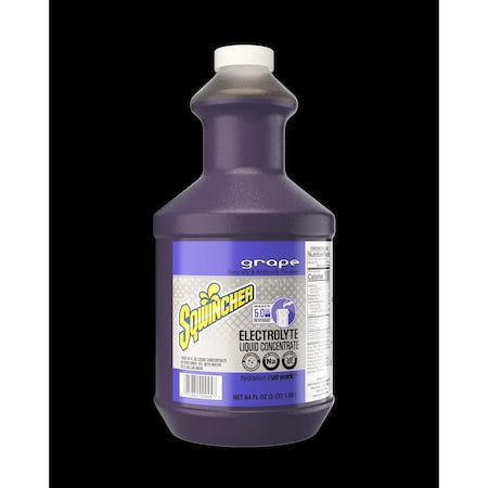 Sqwincher Corporation 64 Ounce Grape Flavor Liquid Concentrate Bottle Electrolyte Drink (030322-GR)