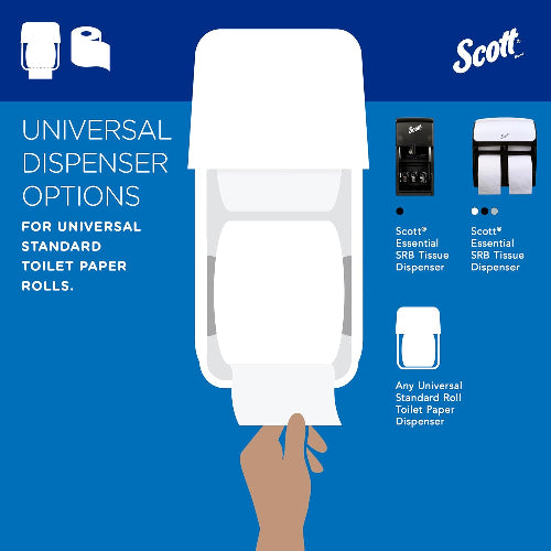 Scott Professional Standard Roll Toilet Paper, Bulk, 80 Rolls