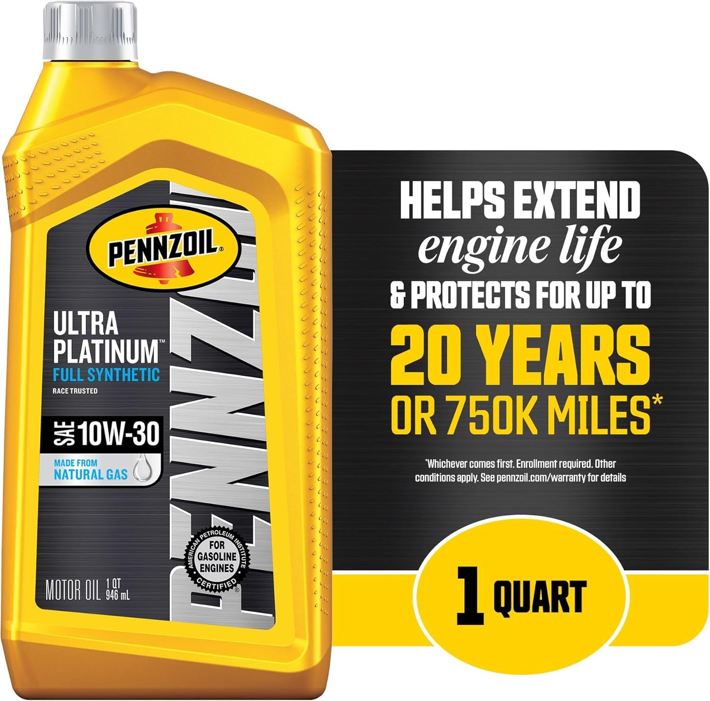 Ultra Platinum Full Synthetic 10W-30 Motor Oil (1-Quart)