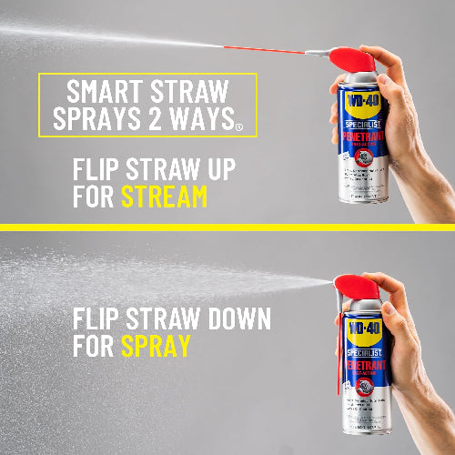 WD-40 Specialist Penetrant, Smart Straw, Fast-Acting, 11 OZ