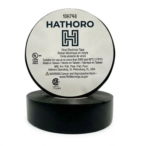 Vinyl Electrical Tape 3/4 in x 60 ft, 7 Mil Thick (1-Pack)
