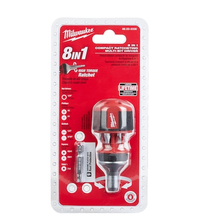 48-22-2330 for Milwaukee 8-in-1 Compact Ratcheting Multi-Bit Screwdriver