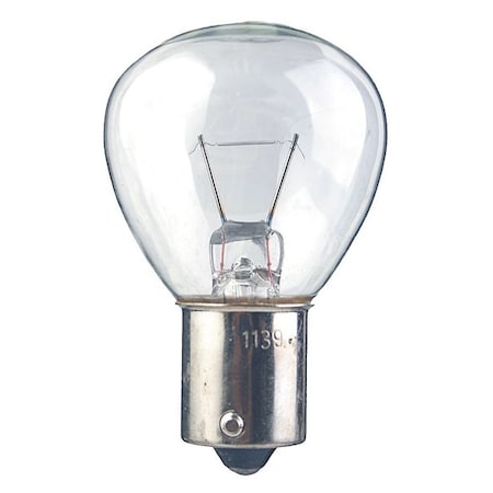 Trade Number 1133, 24 Watts Miniature Incandescent Bulb, RP11, Single Contact Bayonet (BA15s) - 1 Each