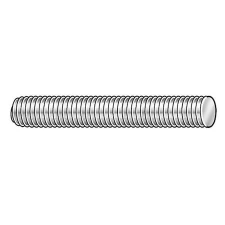 Threaded Rod, Carbon Steel, 3/8-24x2 ft