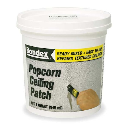 Popcorn Ceiling Patch, 1 qt., White, Pail