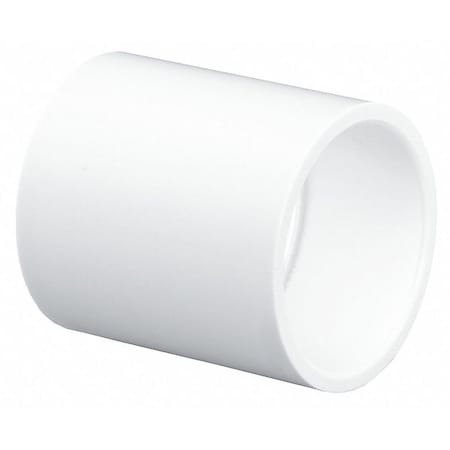 Spears 429 Series PVC Pipe Fitting, Coupling, Schedule 40, White, 5" Socket