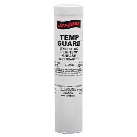 Jet-Lube Black High Temperature Grease, 14 oz, NLGI Grade: 1.5-31850