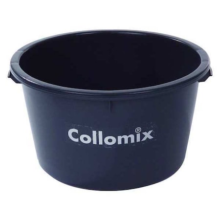 17 Gallon Heavy-Duty Mixing Tub – Rugged Polyethylene Bucket with Side Grips and Roll-Over Lip – Compatible with Hand-Held Power Mixers – Jobsite Tough Construction