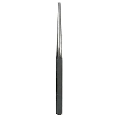 Westward Long Alignment Hole Punch, 5/16 Tip, 18 in L, Black, Chrome Vanadium Steel, Minimalist Black