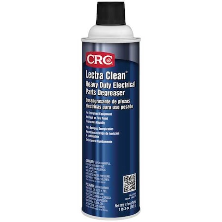 CRC Lectra Clean Heavy Duty Electrical Parts Degreaser 02018– 19 wt oz, Non-Corrosive Aerosol Electrical Cleaner | Industrial Cleaner and Degreaser