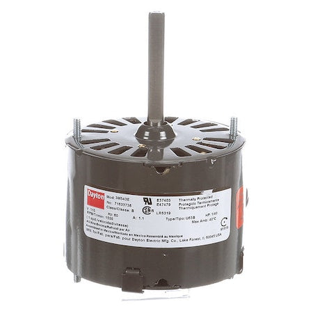 Dayton 3M543 HVAC Motor, 1/40 hp, 1550 RPM, 115V