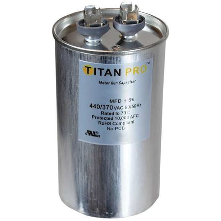 Titan PRO TRCF30 30 MFD, 440/370V, Capacitor, Motor Run, Round