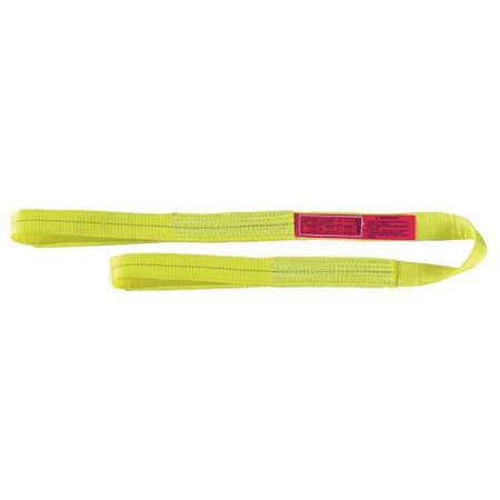 Liftall EE1601DFX2 Polyester Web Sling, 1-ply, Eye and Eye, Flat Eye, 1" Width x 2' Length