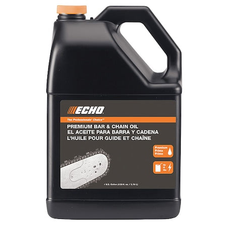 Echo Products 6459007 Power Chainsaw Bar and Chain Oil Power Equipment Lubricant for Professional and Home Use, High-Performance Lubricating Formula for Minimizing Resin Build-Up 128 fl oz (1 Gallon)