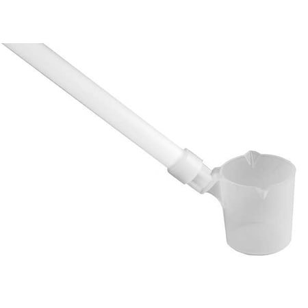 SP Bel-Art 6ft Economy Long Handle Dipper– 500ml Polypropylene Sampling Cup with HDPE Handle, Dual Pouring Spouts, Threaded Fitting, and Hanging Hook – Durable for Industrial, Lab and Field Sampling Made in USA