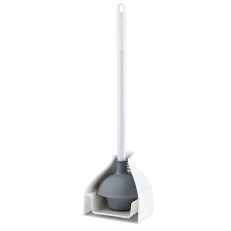 Libman 598 Premium Toilet Plunger and Caddy with Plunger Flange