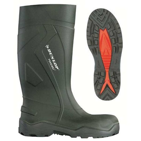 DUNLOP Purofort+ Full Safety - Lightweight Work boots for Men & Women - Waterproof Safety boots with Steel Toe - Chemical and Slip Resistant with Tall Shaft - Black - Size 3-16/17