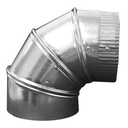 6" Round 90 Deg. Elbow Duct Fitting, 26 ga.