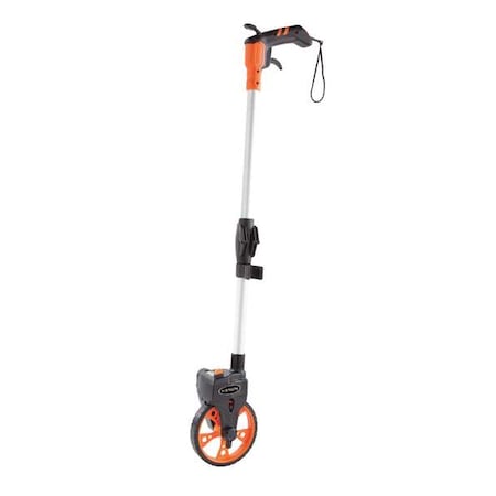 Keson RRT610 Measuring Wheel with Handle Brake and Reset (Graduations: ft., 10ths), 18-Inch, Orange/Black