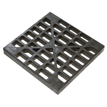 Justrite 28260 EcoPolyBlend Polyethylene Replacement 1 Drum Grate, 24" Width x 2-1/2" Height x 24" Depth, Black, for 3 Drum in-line