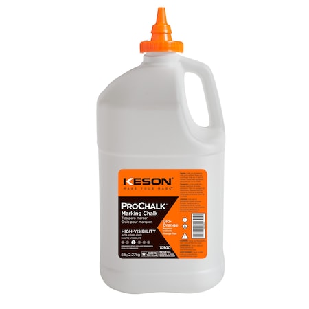 Keson 105GO - Marking Chalk Refill Orange 5 Lb Pack of 2